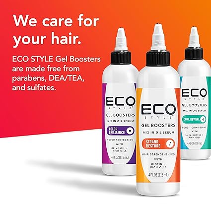 Eco Style Gel Boosters Strand Restore Mix In Oil Serum 4 fl. oz. - Elevate Styles