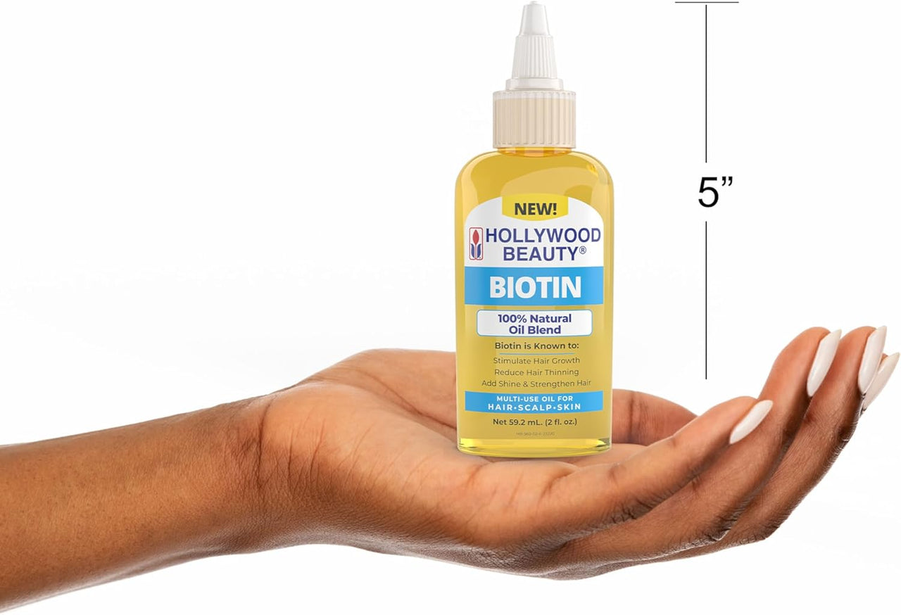 Hollywood Beauty Biotin 100% Natural Oil Blend 2 Oz - Elevate Styles