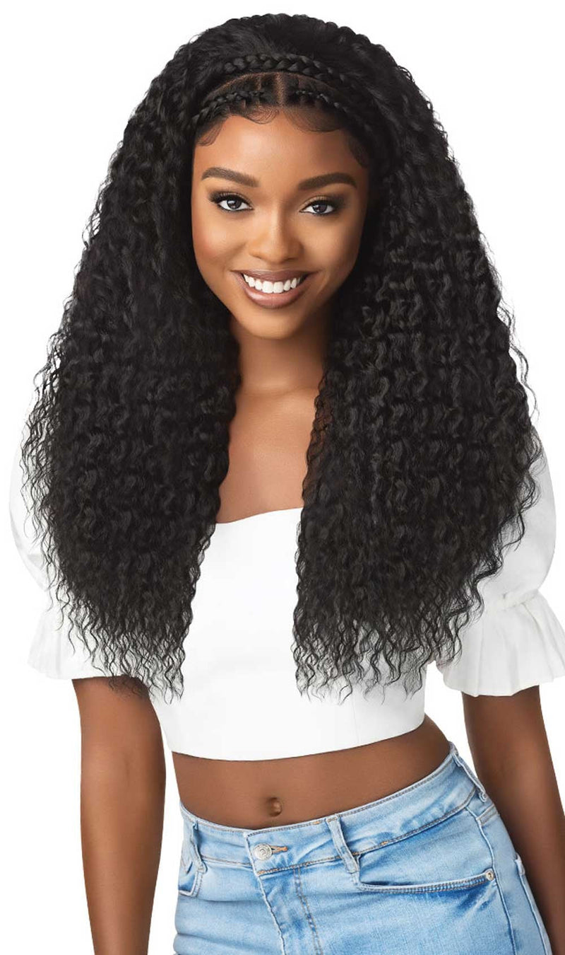 Outre 13x2 HD Pre-Braided Lace Front Wig Halo Stitch Braid 26" - Elevate Styles