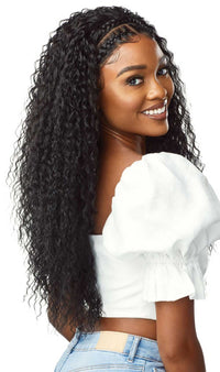 Thumbnail for Outre 13x2 HD Pre-Braided Lace Front Wig Halo Stitch Braid 26