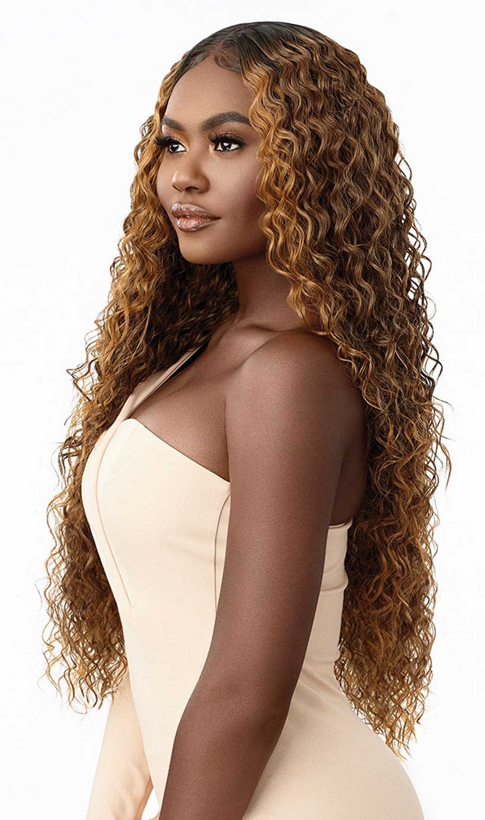 Outre Synthetic Melted Hairline HD Lace Front Wig Rafaella QLMHRAF
