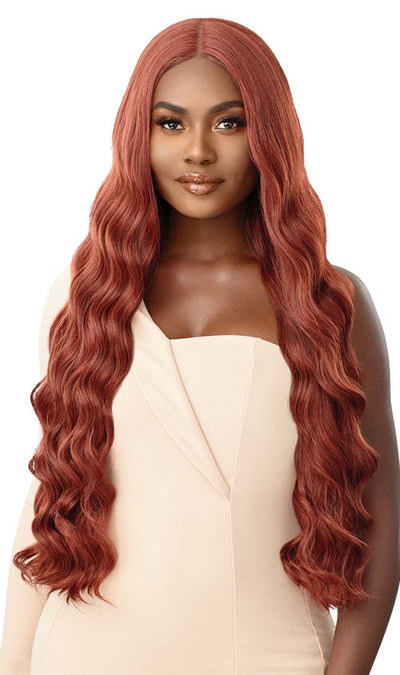 Outre Synthetic LONG Wavy HD Transparent Lace Front Wig Arlena 30" - Elevate Styles
