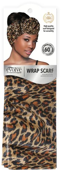 Thumbnail for Evolve Wrap Scarf Leopard Print 308