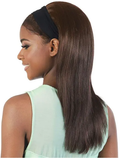 Motown Tress 100% Persian Virgin Remy Human Hair Headband Wig - HPR.BAND77 - Elevate Styles
