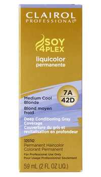 Thumbnail for Clairol Professional Soy 4Plex Liquicolor Permanente – 7A Medium Cool Blonde – 2 oz - Elevate Styles