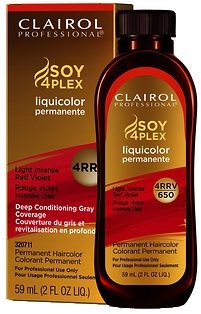 Clairol Professional Soy 4Plex Liquicolor Permanente – 4RRV Light Intense Red Violet – 2 oz - Elevate Styles