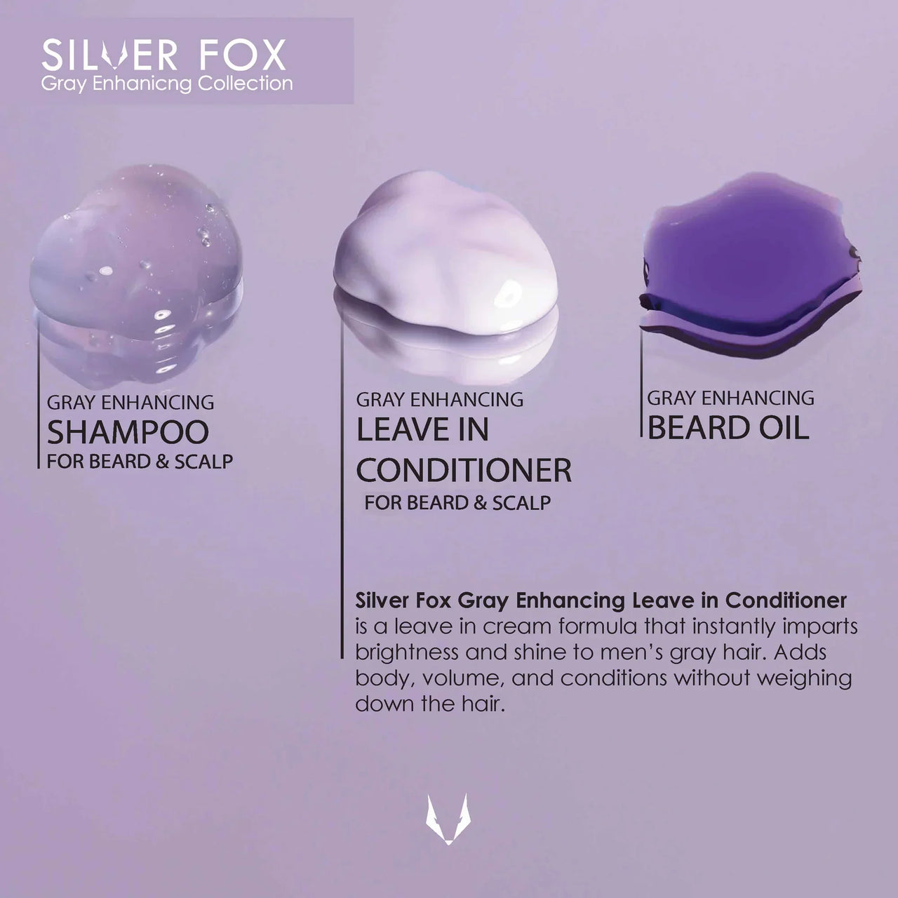 Silver Fox Gray Enhancing Leave-In Conditioner for Beard & Scalp (90 mL / 3 oz)
