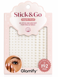 Thumbnail for Glamify Stick & Go Angelic Pearl 3D Stick On Gem Set 192 Pieces Face and Nails - Elevate Styles