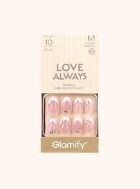 Thumbnail for Glamify Love Always Press On Nails Round Medium Style NTLA01 - Elevate Styles