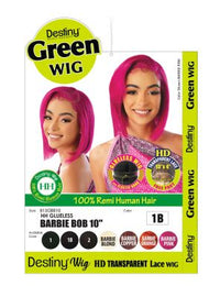 Thumbnail for Destiny Green Wig Barbie Bob 10