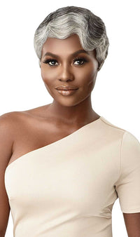 Thumbnail for Outre Fab&Fly™ Gray Glamour Human Hair Full Cap Wig Marinette - Elevate Styles