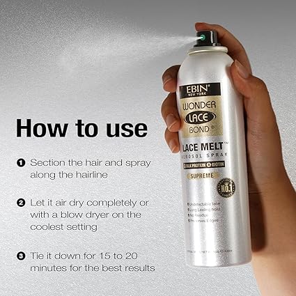 EBIN New York Wonder Lace Bond Lace Melt Spray 4.06 fl. oz. - Elevate Styles