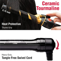 Thumbnail for RED by Kiss Ceramic Tourmaline Professional Curling Iron - 3/4