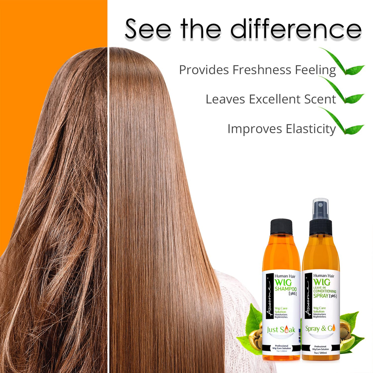 Awesome 100% Human Hair Leave In Conditioning Spray ph5 - Elevate Styles