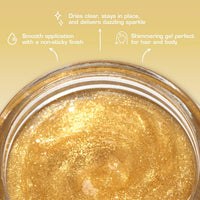 Thumbnail for Kiss Tintation Glitter Gel Gold 1.01 oz. - Elevate Styles