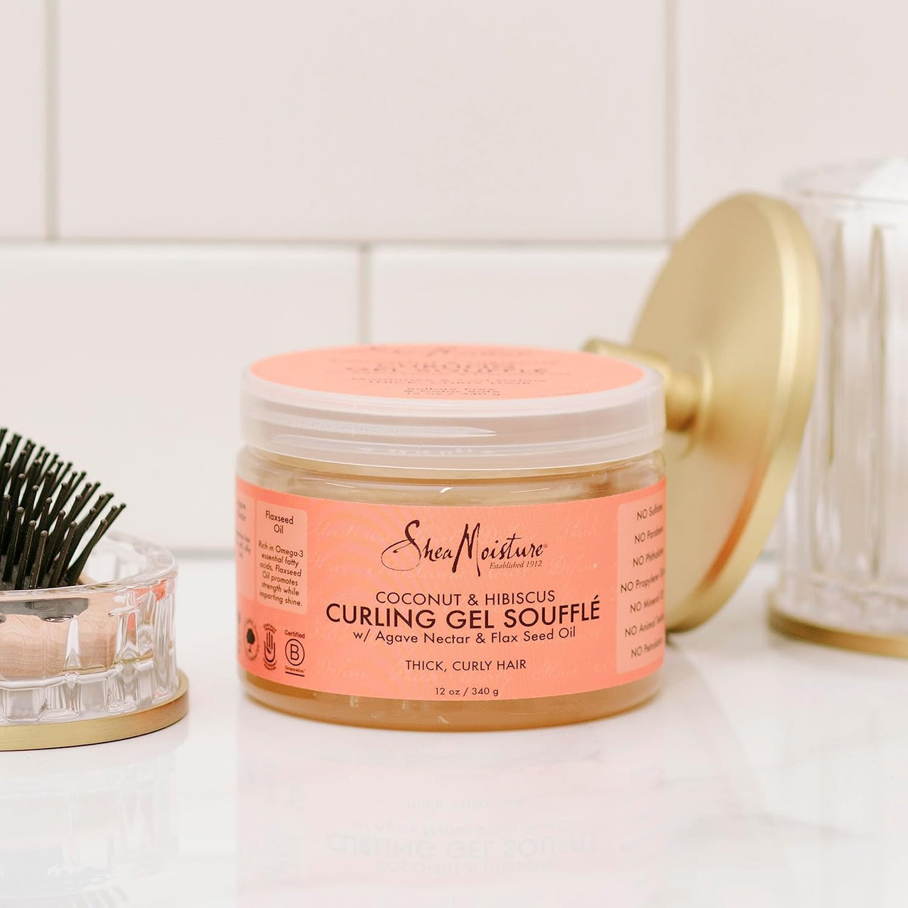 SheaMoisture Coconut & Hibiscus Curling Gel Soufflé 12 oz. - Elevate Styles