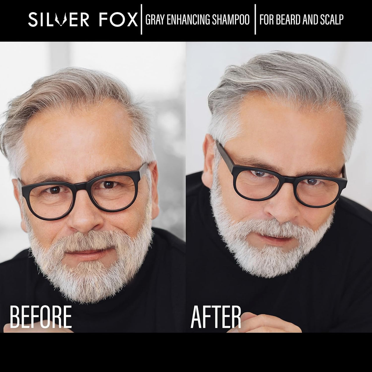 Silver Fox Gray Enhancing Shampoo for Beard & Scalp (280 mL / 9.5 oz)