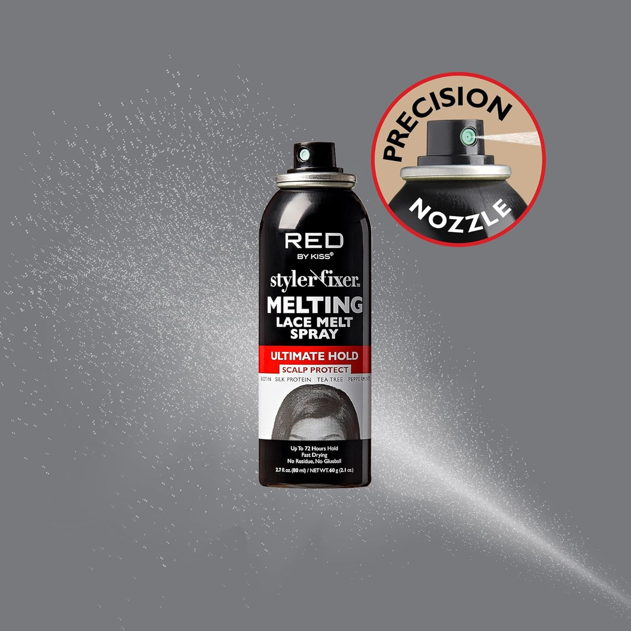 Red by Kiss Styler Fixer Melting Lace Melt Spray Ultimate Hold 2.7 fl. oz. - Elevate Styles