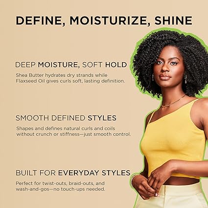 African Pride Moisture Miracle Shea Butter & Flaxseed Oil Moisturize & Define Curling Cream 12 oz. - Elevate Styles