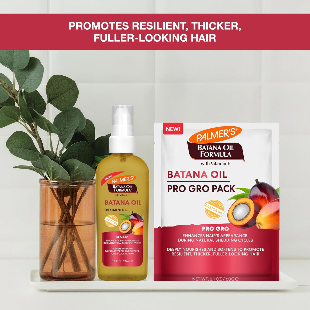Palmer's Batana Oil Formula with Vitamin E Batana Oil Pro Gro Pack 2.1 oz.