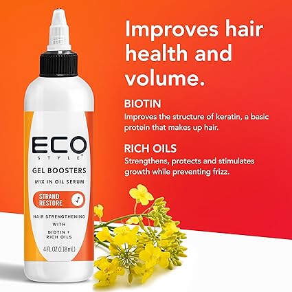 Eco Style Gel Boosters Strand Restore Mix In Oil Serum 4 fl. oz. - Elevate Styles