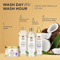 Thumbnail for African Pride Moisture Miracle Shea Butter & Flaxseed Oil Moisturize & Define Curling Cream 12 oz. - Elevate Styles