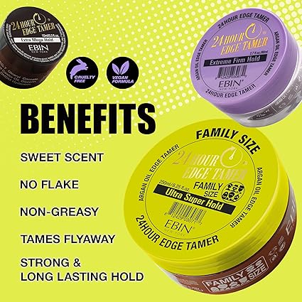 EBIN New York 24 Hour Edge Tamer Extra Mega Hold 2.7oz - Elevate Styles