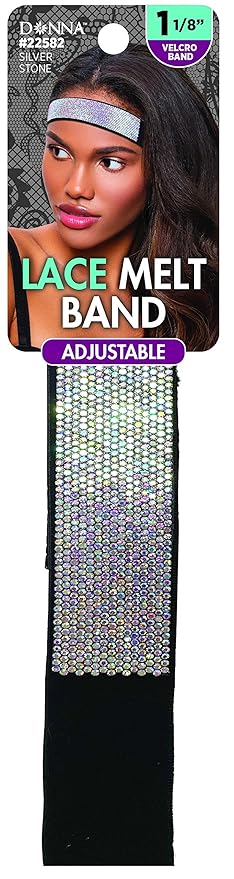 Donna Lace Melt Band Adjustable Silver Stone 22582 - Elevate Styles