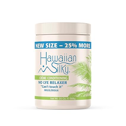 Hawaiian Silky Crème Conditioning No Lye Relaxer Mild 20 oz. - Elevate Styles