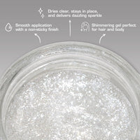 Thumbnail for Kiss Tintation Glitter Gel Silver 1.01 oz. - Elevate Styles
