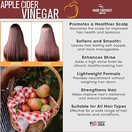 Hair Chemist Apple Cider Vinegar Revitalizing Premium Hair Oil 7.1 oz - Elevate Styles