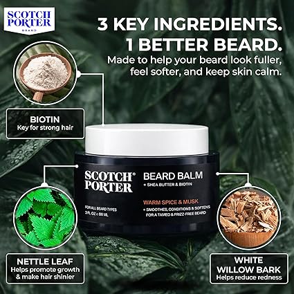 Scotch Porter Beard Balm 3oz - Elevate Styles