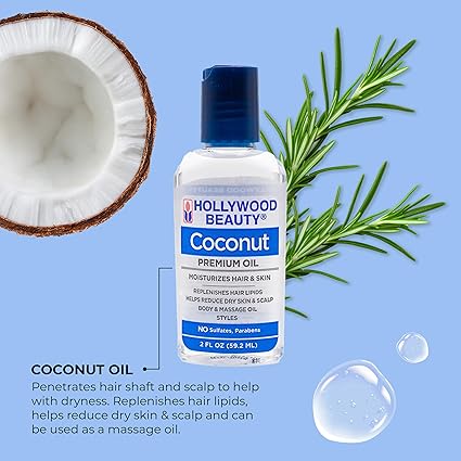 Hollywood Beauty Coconut Premium Oil 2 oz - Elevate Styles