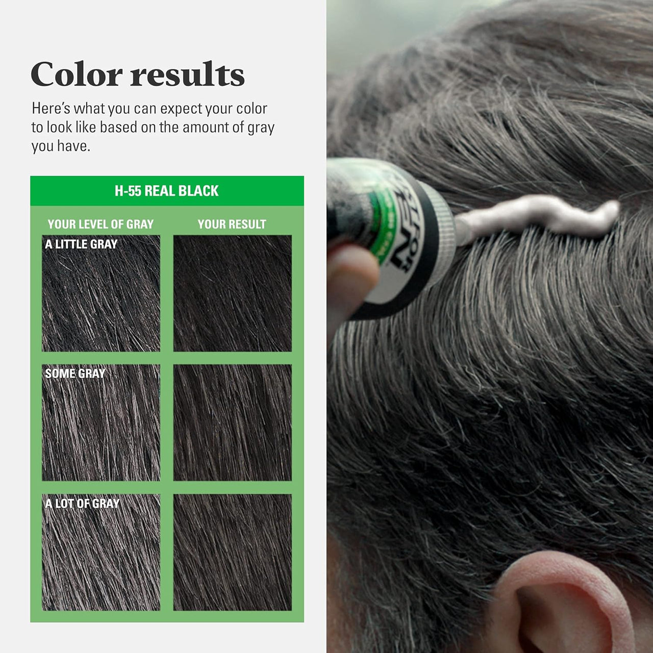 Just For Men Shampoo-In Color Real Black - Elevate Styles