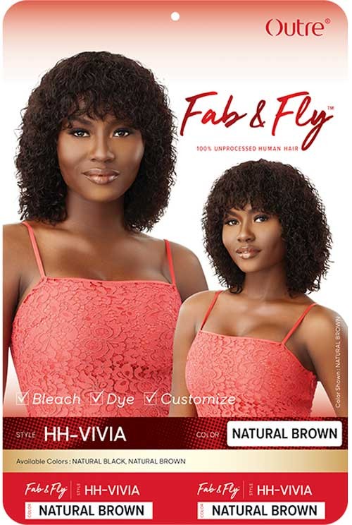 Outre Fab&Fly™ 100% Unprocessed Human Hair Full Cap Wig HH Vivia - Elevate Styles