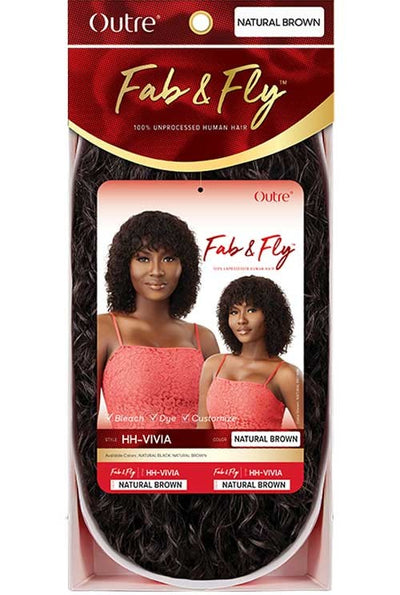 Outre Fab&Fly™ 100% Unprocessed Human Hair Full Cap Wig HH Vivia - Elevate Styles
