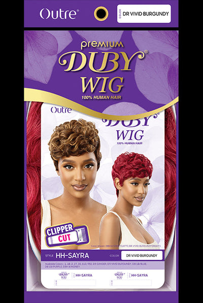 Outre Premium Clipper Cut Duby 100% Human Hair Pixie Short Wig HH - Sayra - Elevate Styles
