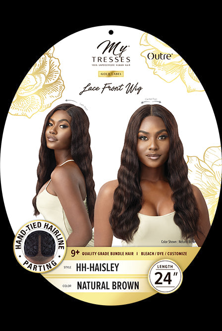 My Tresses Gold Unprocessed Human Hair Hand-Tied Lace Front Wig Haisley - Elevate Styles