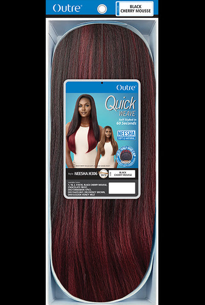Outre Quick Weave Neesha Soft & Natural Texture Half Wig Neesha H306 - Elevate Styles
