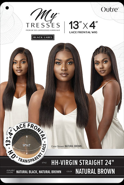 My Tresses Black Label HD 13x4 Lace Front Wig Virgin Straight 24" - Elevate Styles
