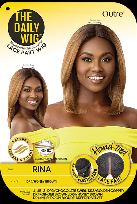 Outre The Daily Wig Premium Synthetic Hand-Tied Lace Part Wig Rina - Elevate Styles