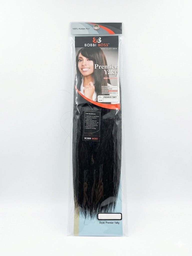 Gemini said Bobbi Boss Premier Yaky 100% Human Hair Weaving - 10"-18" - Elevate Styles