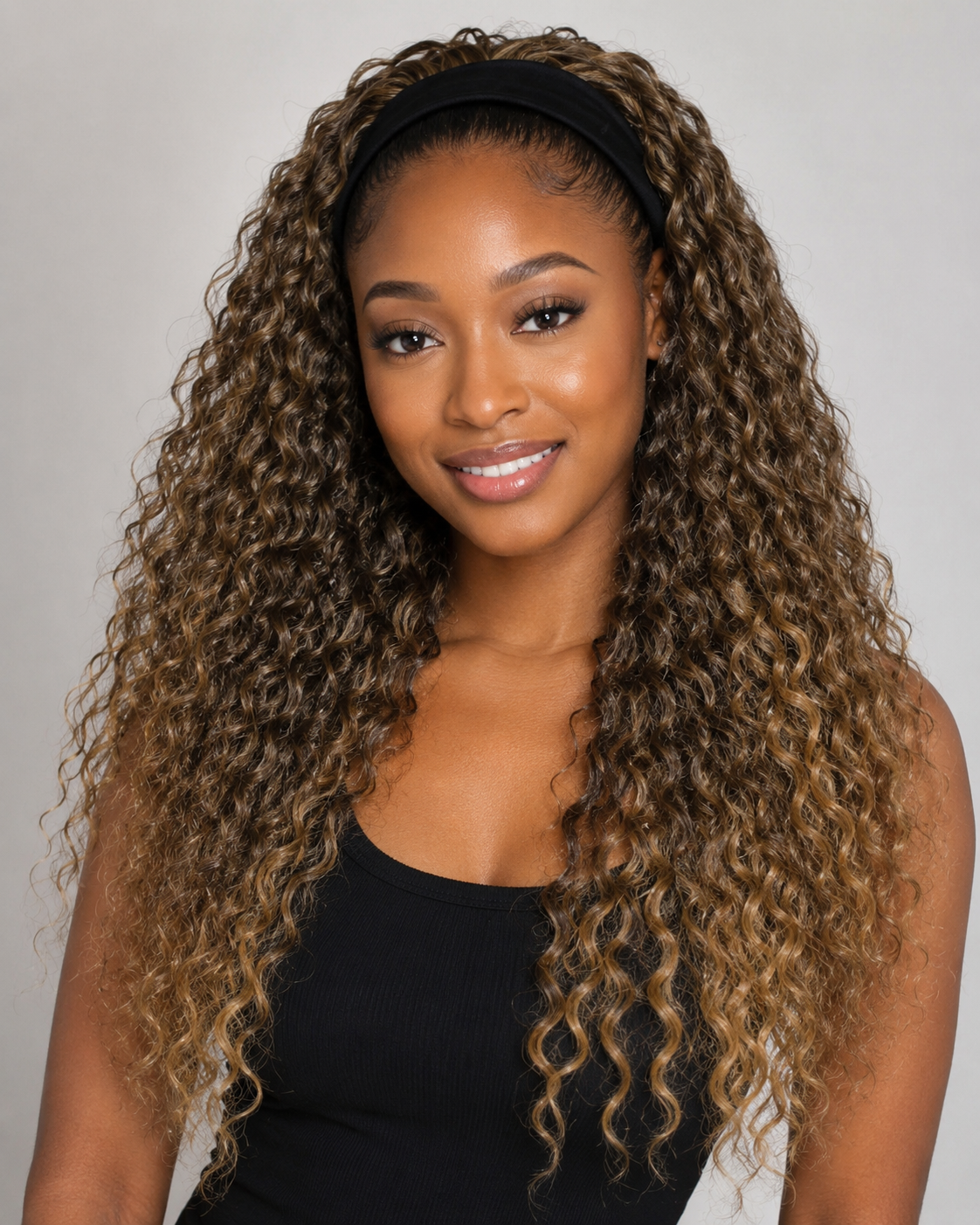 Mane Concept Brown Sugar Switch Up 06 Headband Wig with Detachable Bang BSSU106