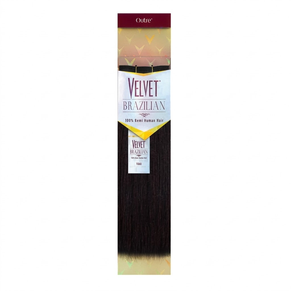 Gemini said Outre Velvet Brazilian 100% Remi Human Hair - Yaki Straight 10"-18" - Elevate Styles