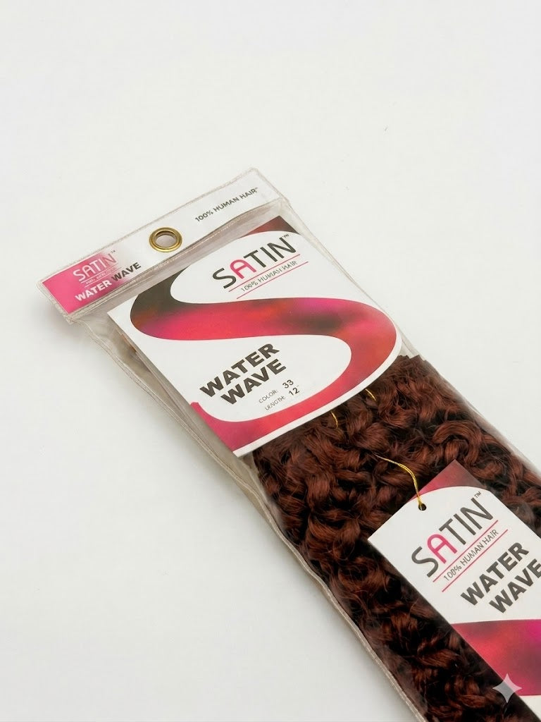 SATIN 100% Human Hair Water Wave – (12") - Elevate Styles