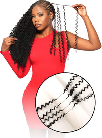Thumbnail for Beauty Elements Dominican Feather Line Invisible Crochet Hair – Burmese 4A 18