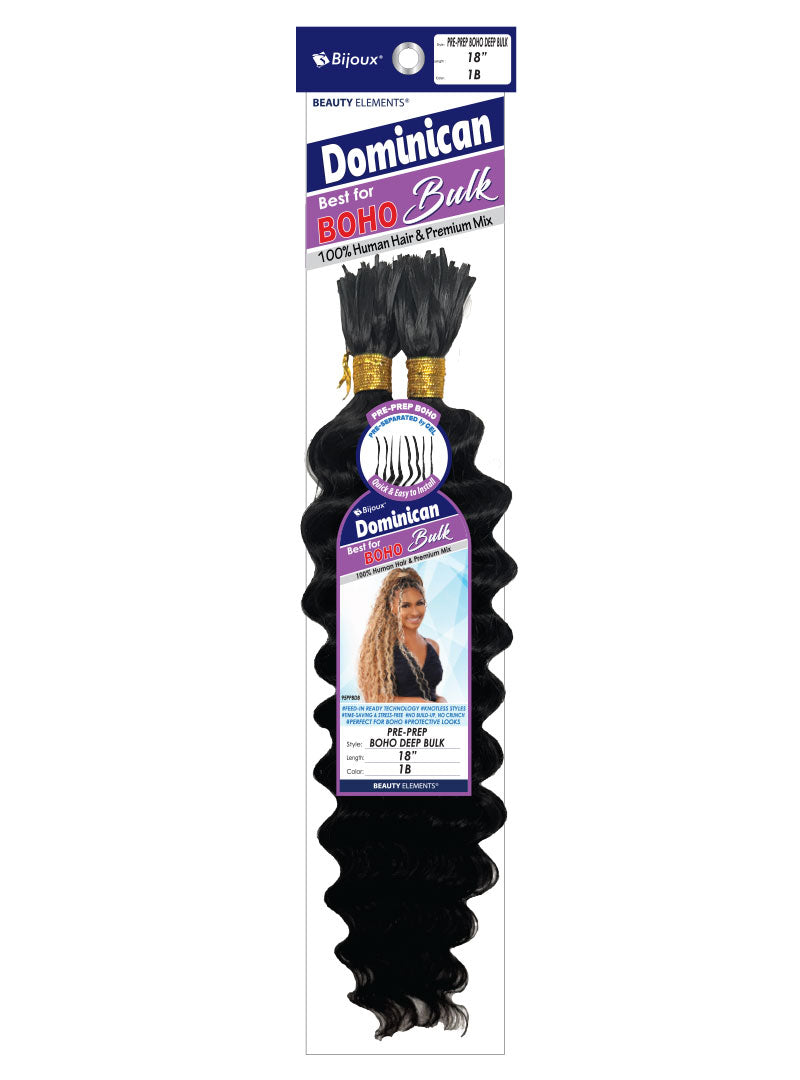 Bijoux Dominican Boho Bulk Pre Prep Braiding Hair 18"