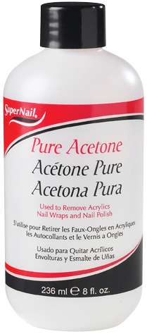 SuperNail Pure Acetone – Nail Polish & Acrylic Remover 8 oz - Elevate Styles