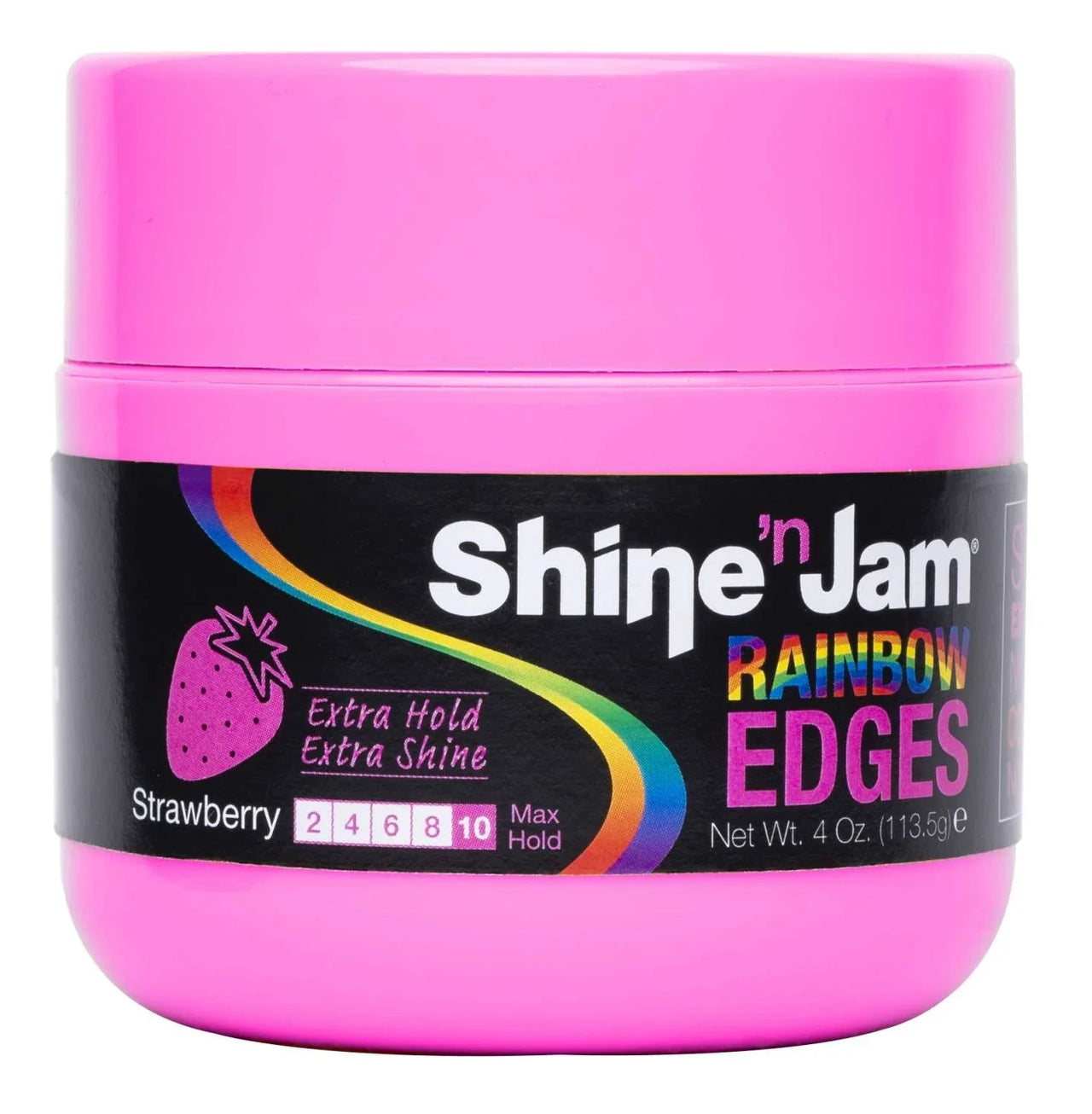 Shine ’n Jam Rainbow Edges Strawberry Extra Hold & Shine 4 Oz - Elevate Styles