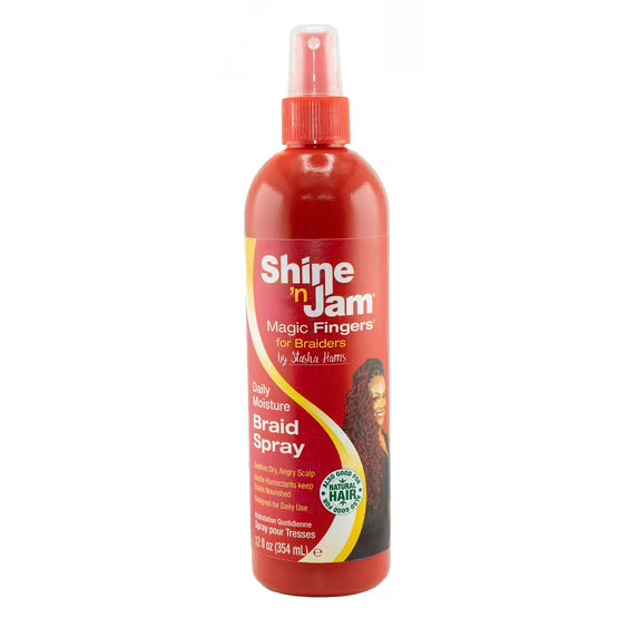 Shine 'n Jam Magic Fingers for Braiders Braid Spray 12 oz - Elevate Styles